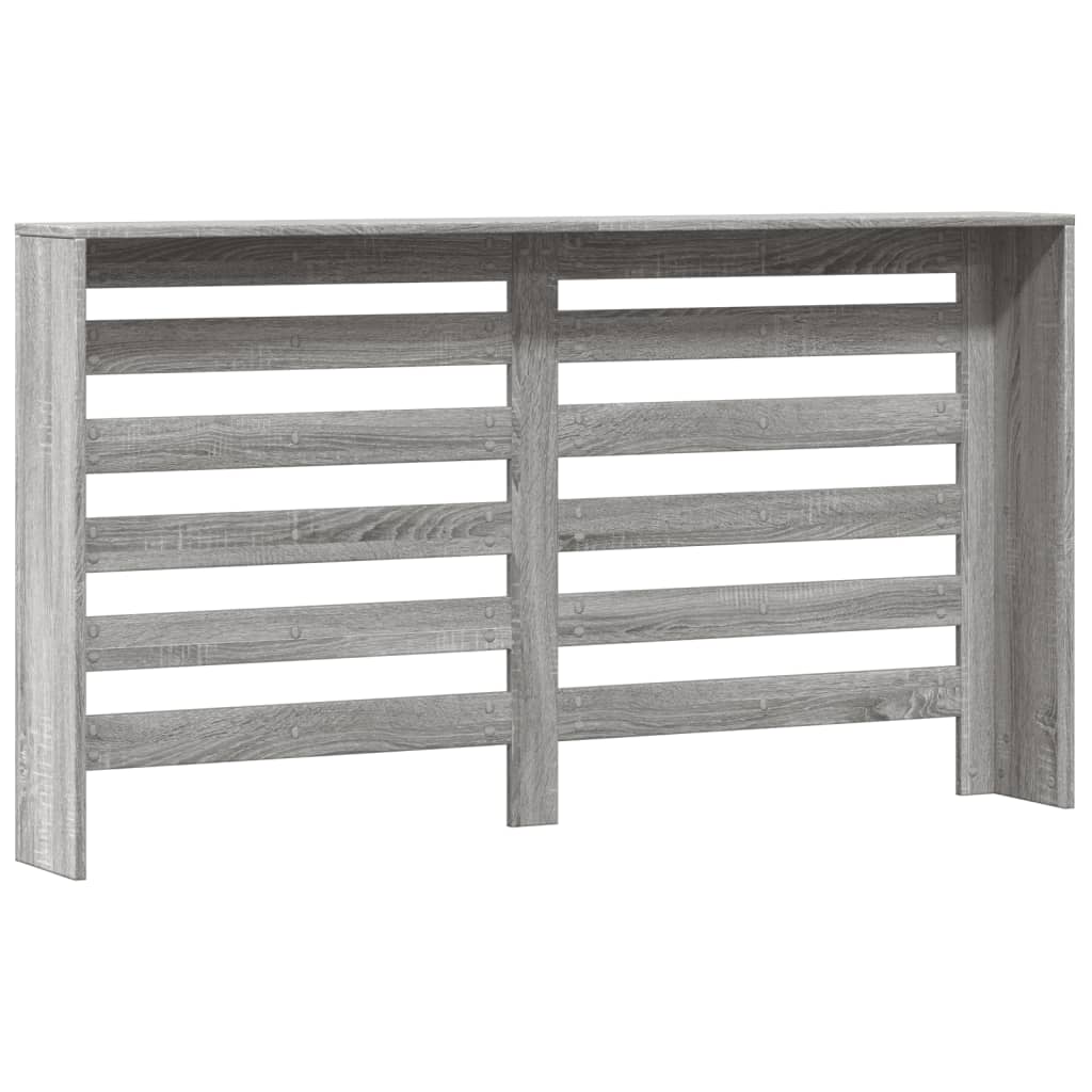 Radiator Cover Grey Sonoma 149 x 20 x 82 cm Engineered Wood