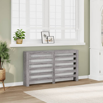 Radiator Cover Grey Sonoma 149 x 20 x 82 cm Engineered Wood