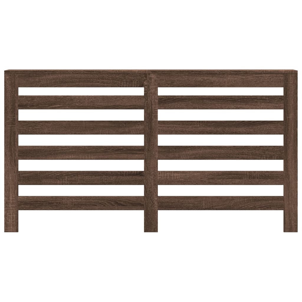 Radiator Cover Brown Oak 149x20x82 cm Engineered Wood