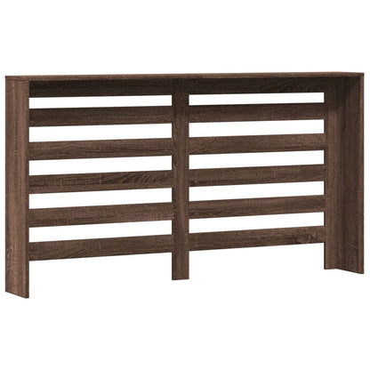 Radiator Cover Brown Oak 149 x 20 x 82 cm Engineered Wood