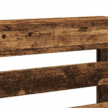 Radiator Cover Old Wood 149x20x82 cm Engineered Wood
