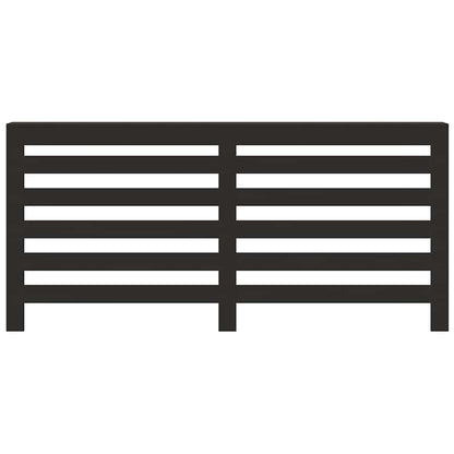 Radiator Cover Black 175 x 20 x 82 cm Engineered Wood