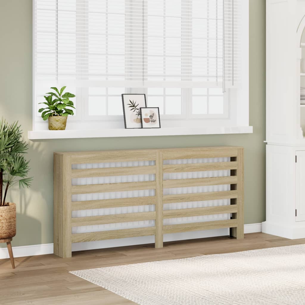 Radiator Cover Sonoma Oak 175 x 20 x 82 cm Engineered Wood