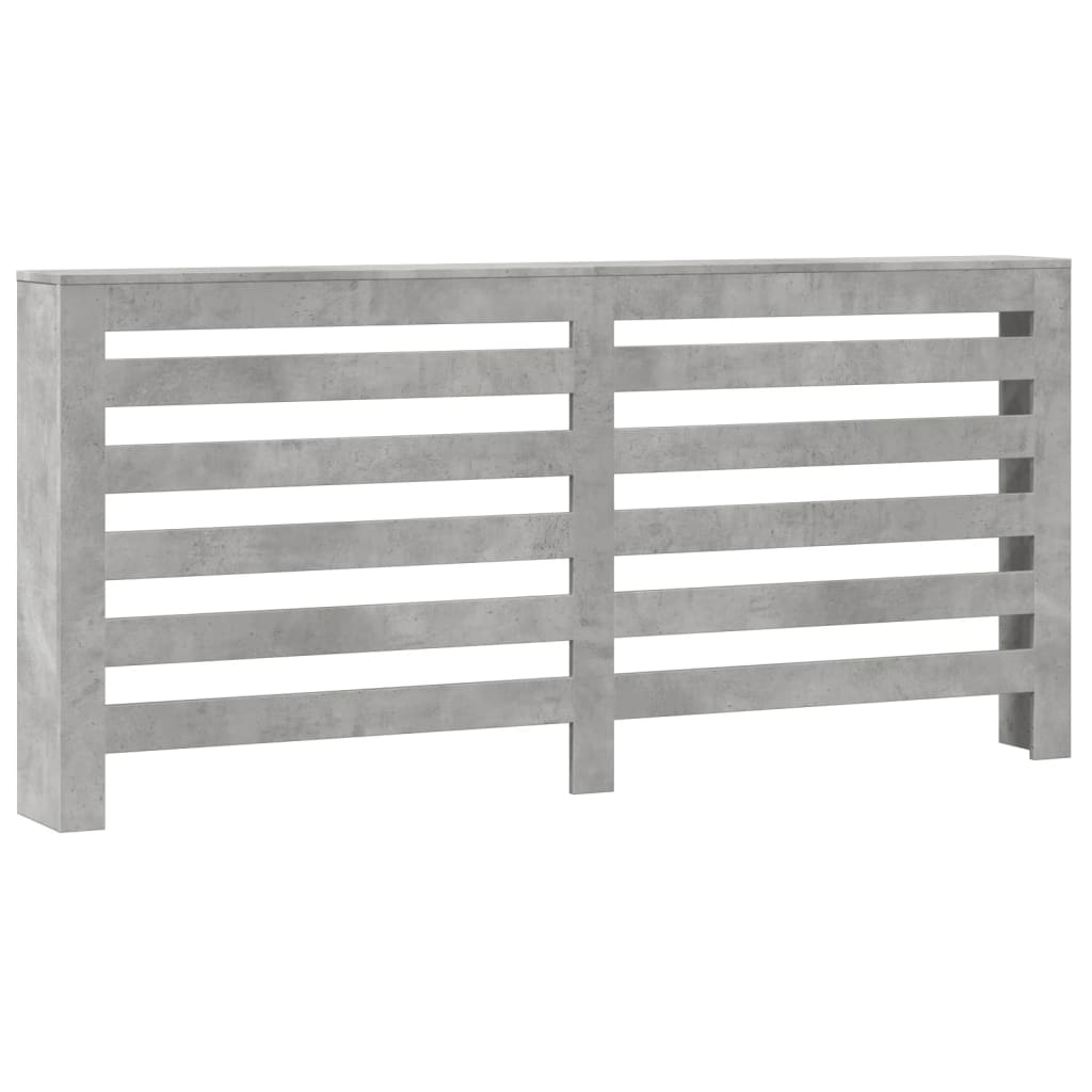 Radiator Cover Concrete Grey 175 x 20 x 82 cm Engineered Wood