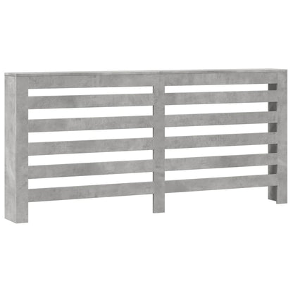 Radiator Cover Concrete Grey 175 x 20 x 82 cm Engineered Wood