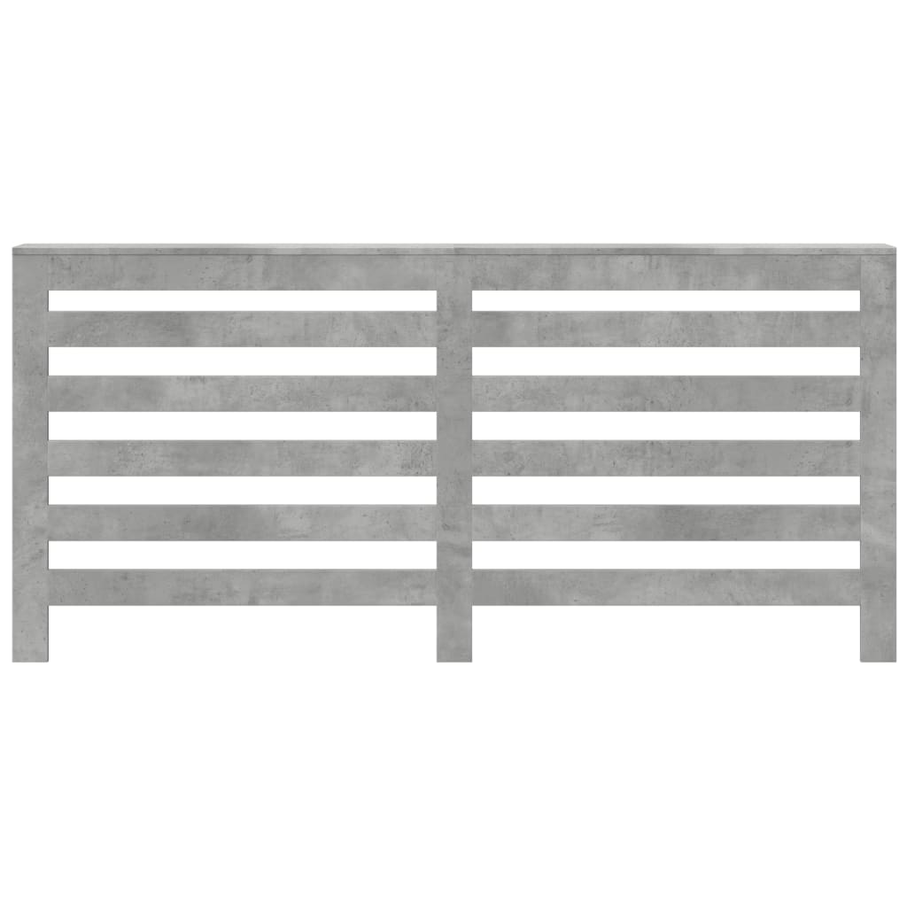 Radiator Cover Concrete Grey 175 x 20 x 82 cm Engineered Wood