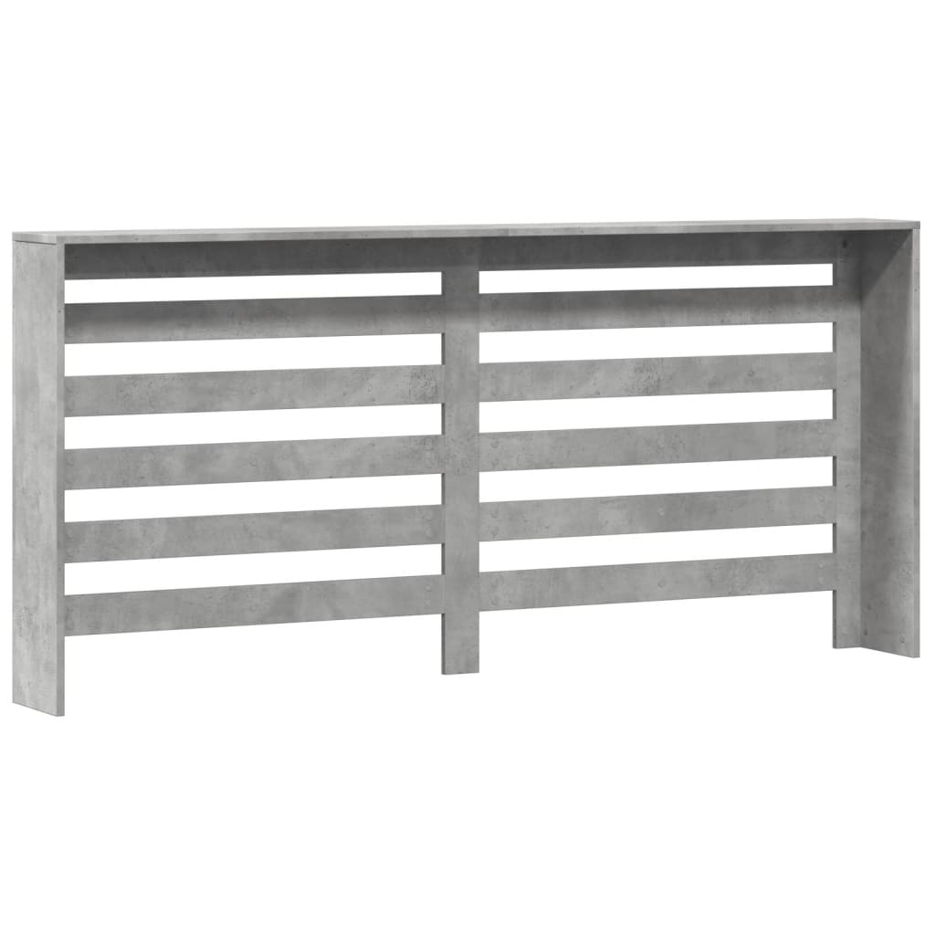 Radiator Cover Concrete Grey 175 x 20 x 82 cm Engineered Wood