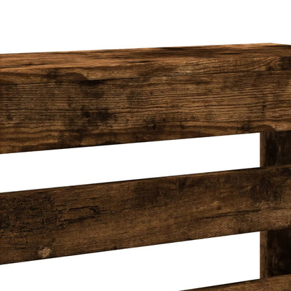 Radiator Cover Smoked Oak 175 x 20 x 82 cm Engineered Wood