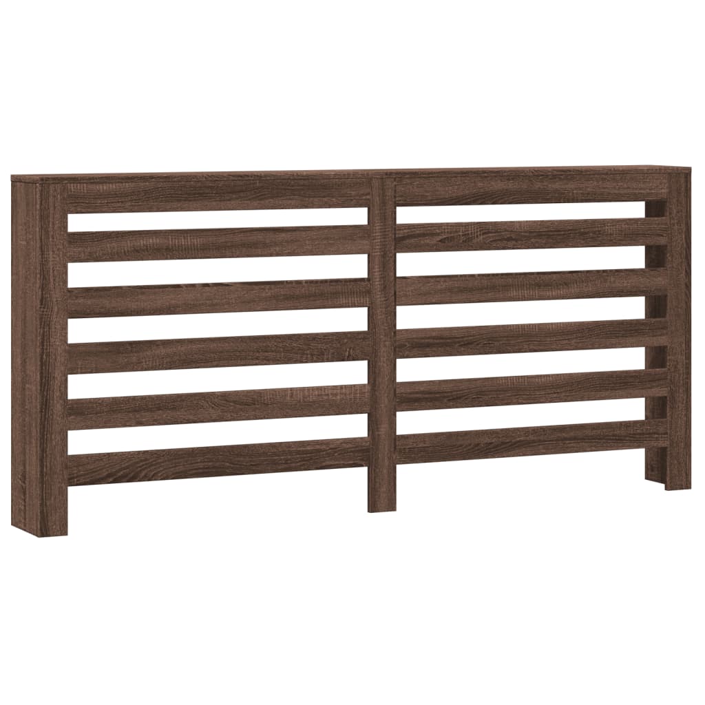 Radiator Cover Brown Oak 175 x 20 x 82 cm Engineered Wood
