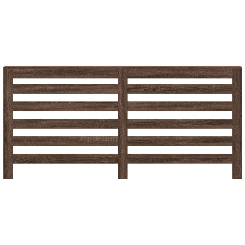 Radiator Cover Brown Oak 175 x 20 x 82 cm Engineered Wood