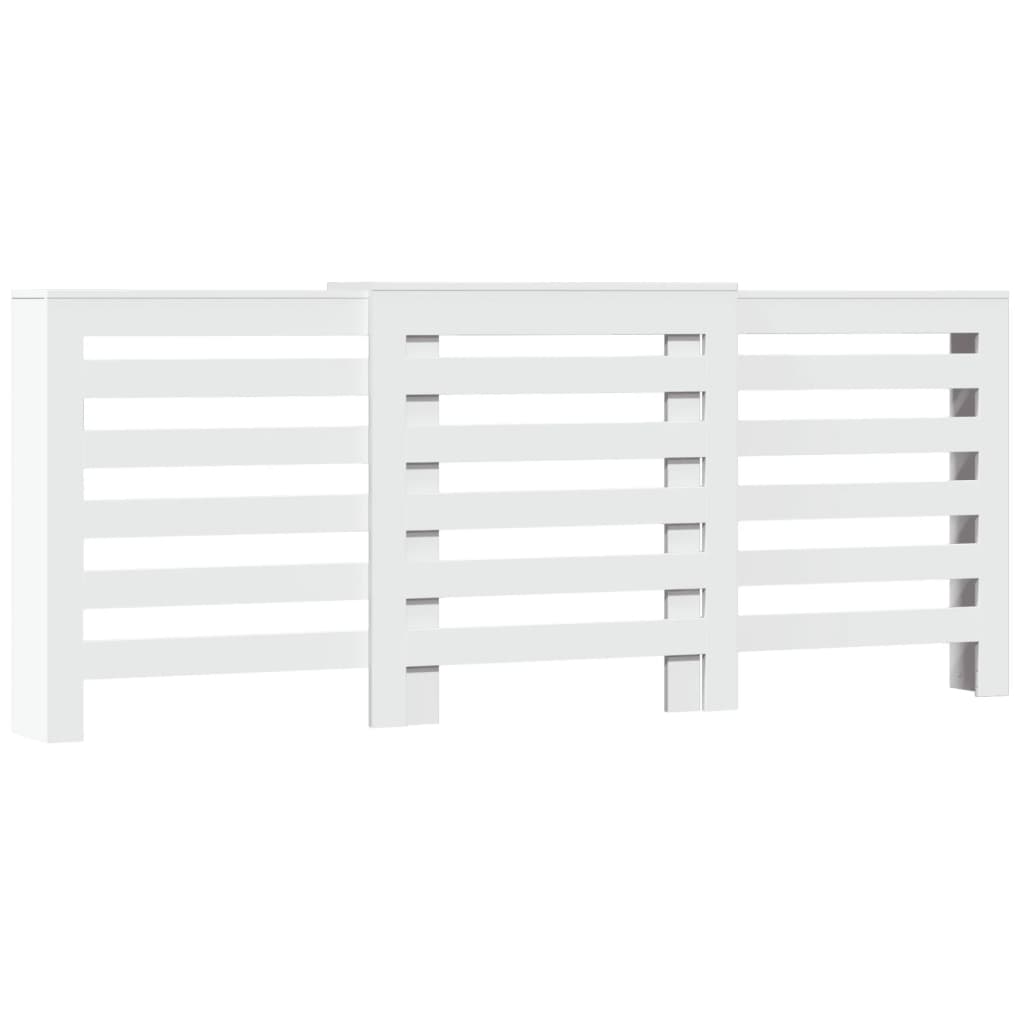 Radiator Cover White 205 x 21.5 x 83.5 cm Engineered Wood