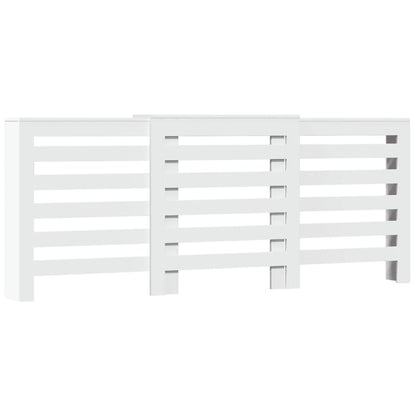Radiator Cover White 205 x 21.5 x 83.5 cm Engineered Wood