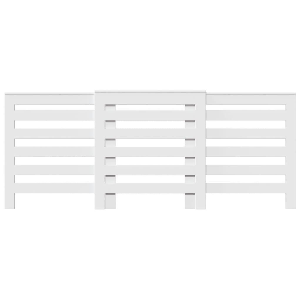 Radiator Cover White 205 x 21.5 x 83.5 cm Engineered Wood