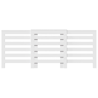 Radiator Cover White 205 x 21.5 x 83.5 cm Engineered Wood