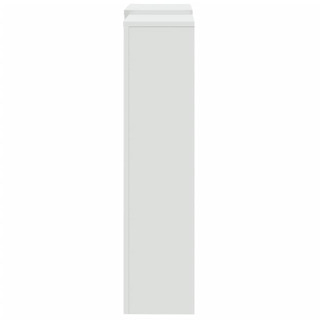 Radiator Cover White 205 x 21.5 x 83.5 cm Engineered Wood