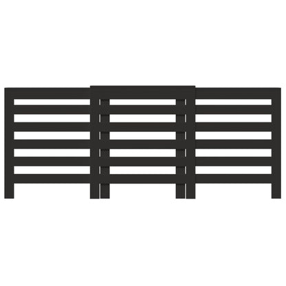 Radiator Cover Black 205 x 21.5 x 83.5 cm Engineered Wood