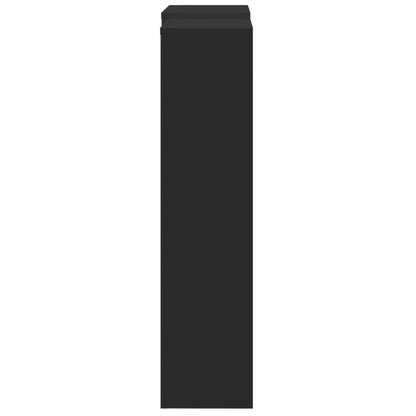 Radiator Cover Black 205 x 21.5 x 83.5 cm Engineered Wood