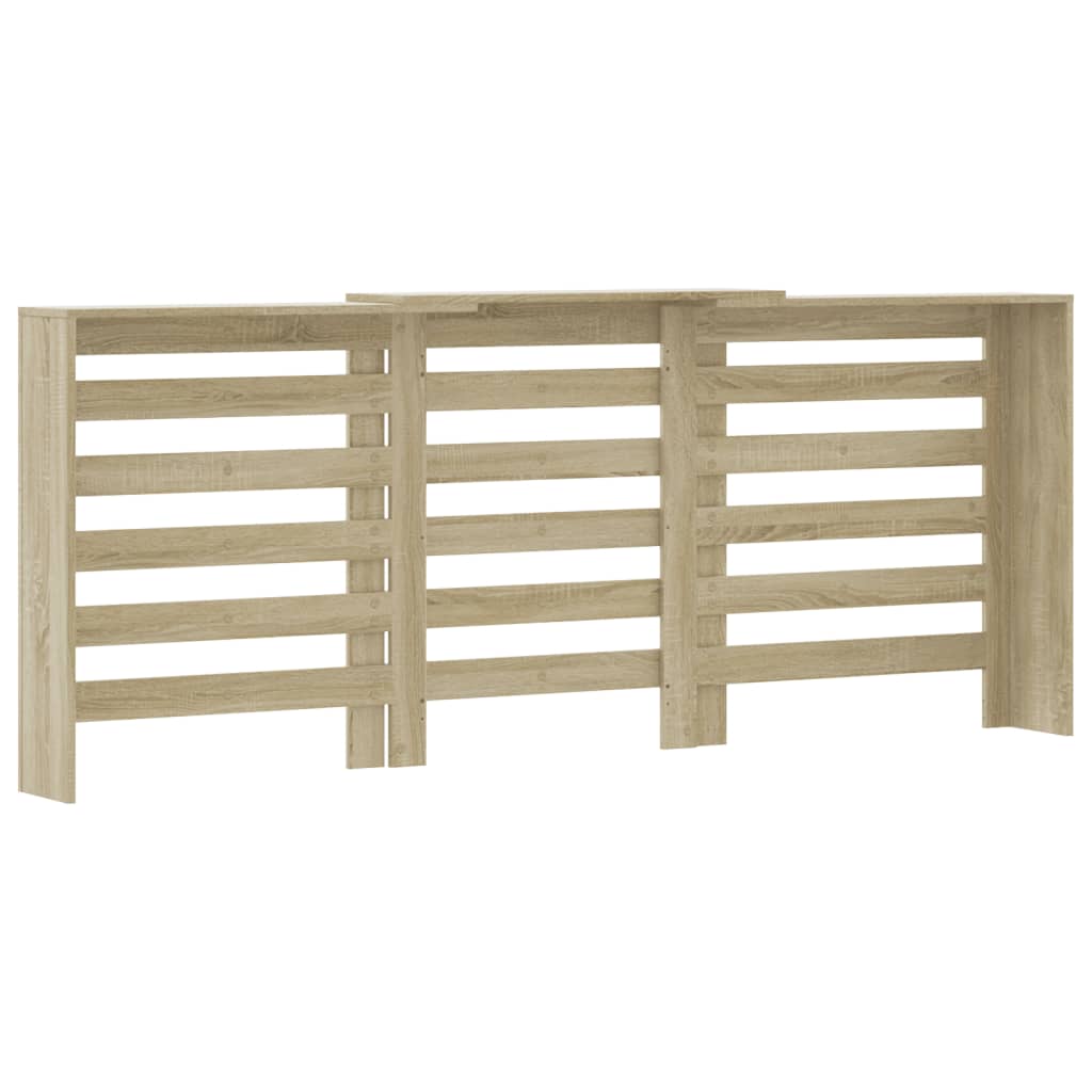 Radiator Cover Sonoma Oak 205 x 21.5 x 83.5 cm Engineered Wood