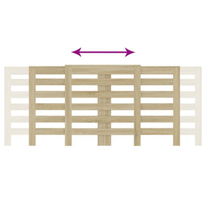 Radiator Cover Sonoma Oak 205 x 21.5 x 83.5 cm Engineered Wood