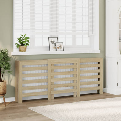 Radiator Cover Sonoma Oak 205 x 21.5 x 83.5 cm Engineered Wood