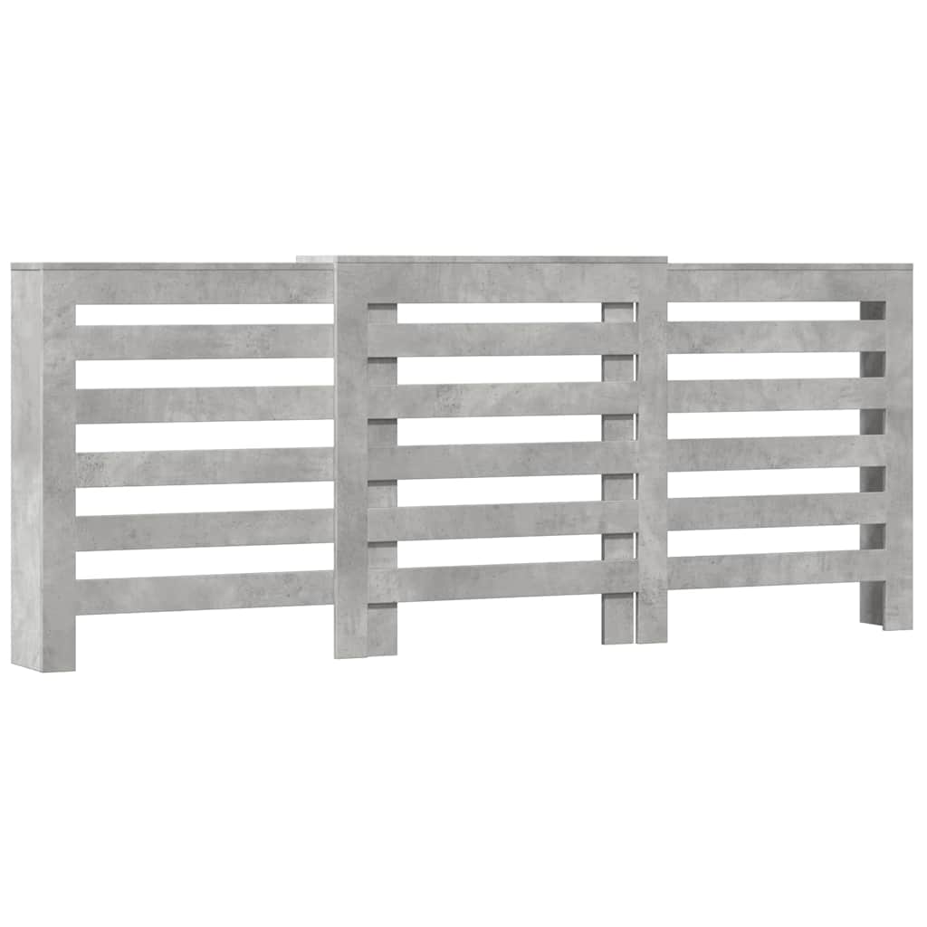 Radiator Cover Concrete Grey 205 x 21.5 x 83.5 cm