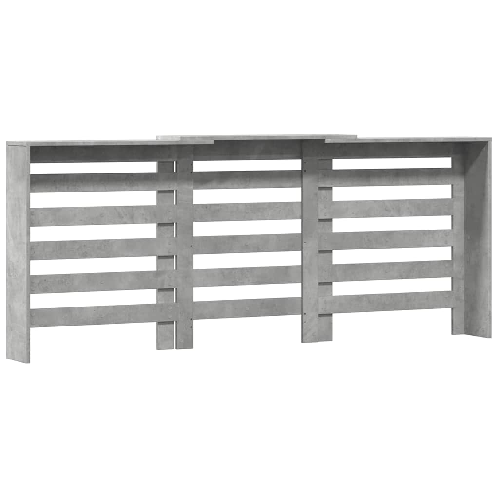 Radiator Cover Concrete Grey 205 x 21.5 x 83.5 cm