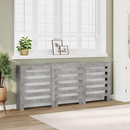 Radiator Cover Concrete Grey 205 x 21.5 x 83.5 cm