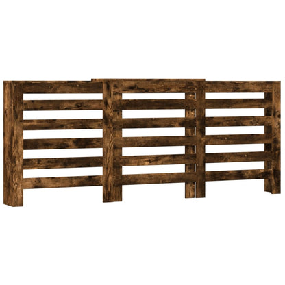 Radiator Cover Smoked Oak 205 x 21.5 x 83.5 cm Engineered Wood
