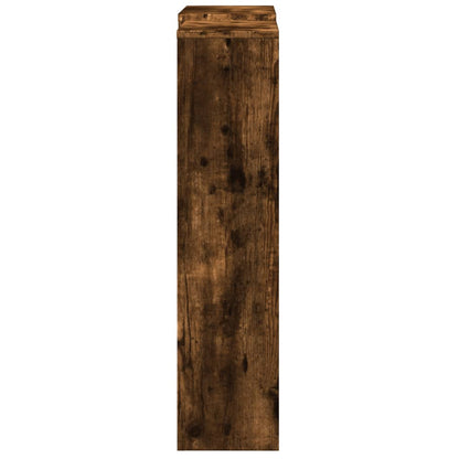 Radiator Cover Smoked Oak 205 x 21.5 x 83.5 cm Engineered Wood