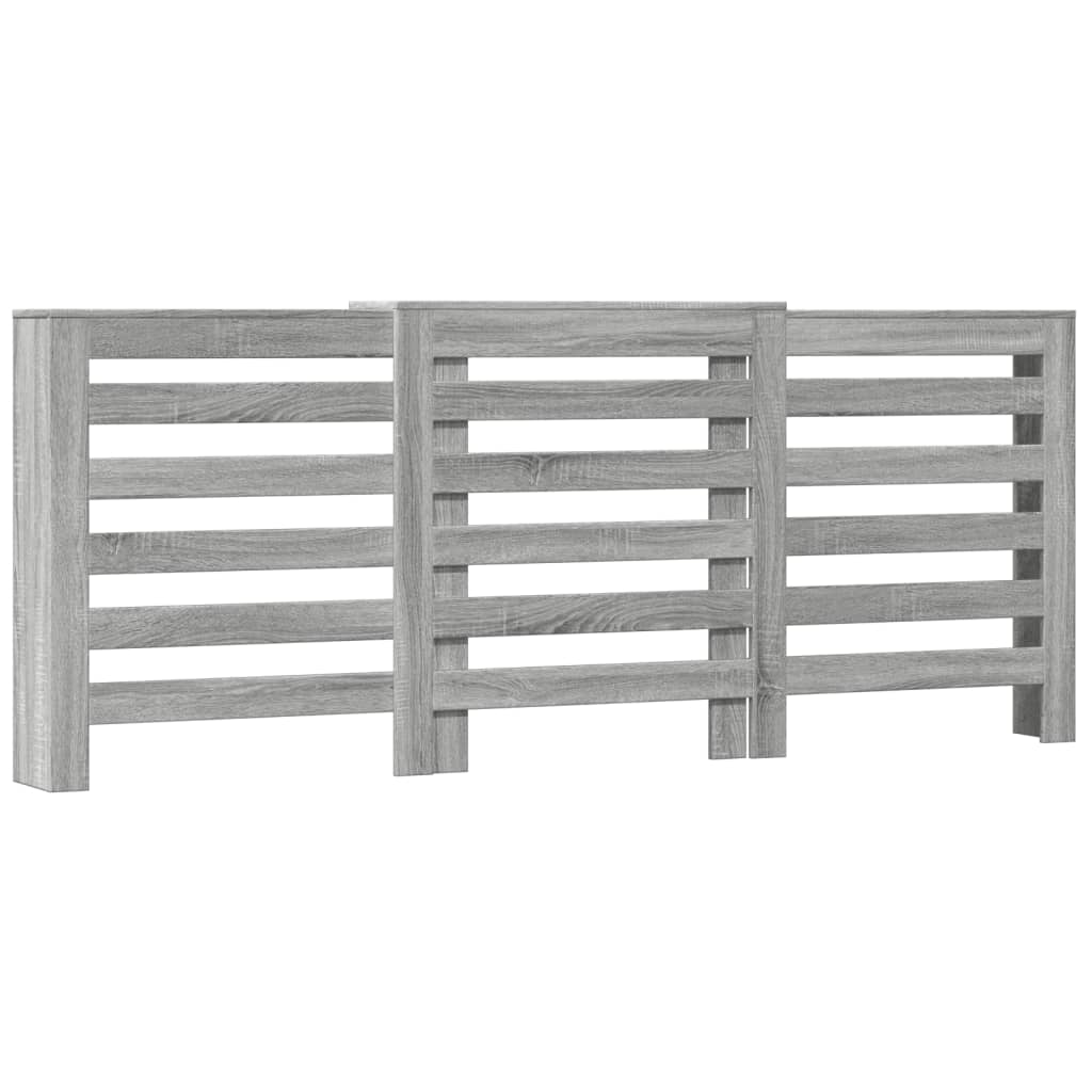 Radiator Cover Grey Sonoma 205 x 21.5 x 83.5 cm Engineered Wood