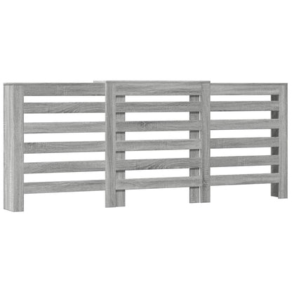 Radiator Cover Grey Sonoma 205 x 21.5 x 83.5 cm Engineered Wood