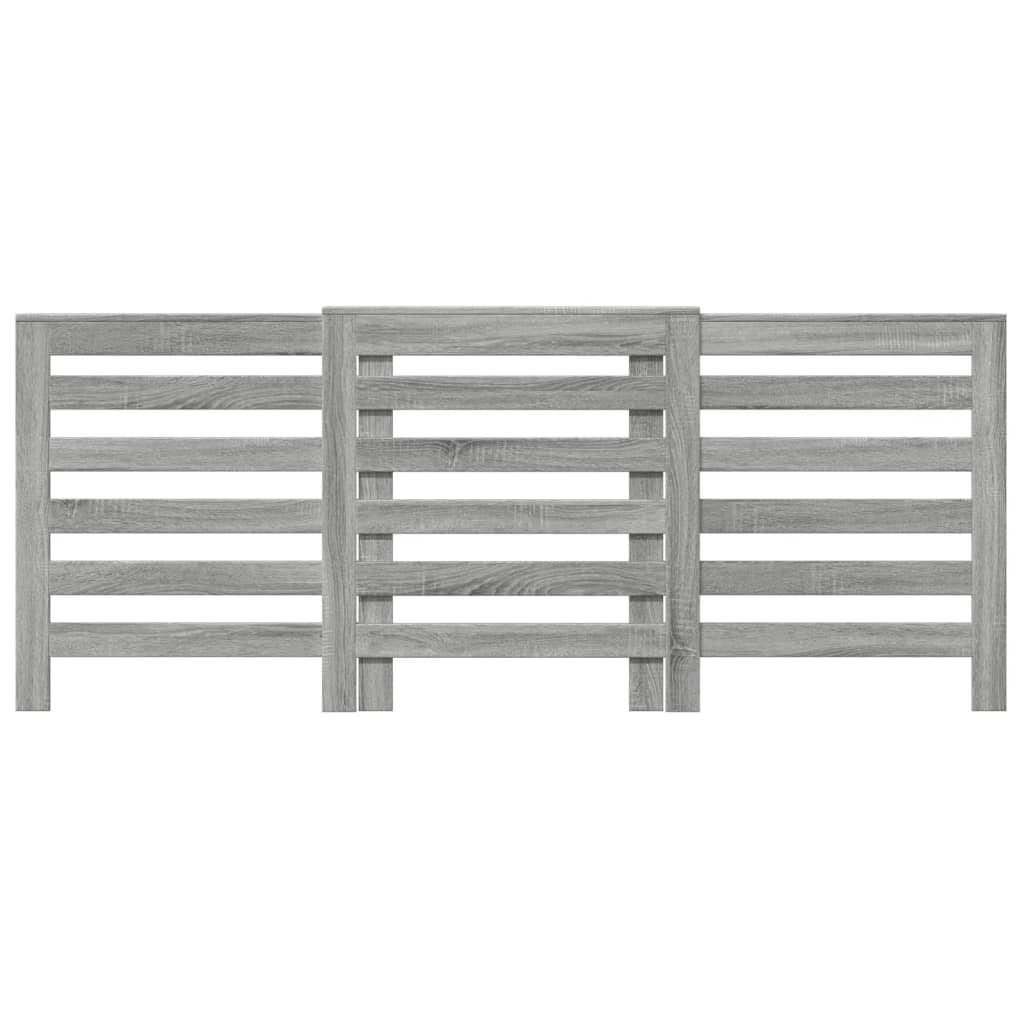 Radiator Cover Grey Sonoma 205 x 21.5 x 83.5 cm Engineered Wood