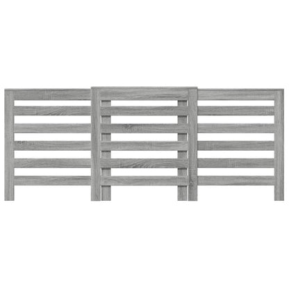 Radiator Cover Grey Sonoma 205 x 21.5 x 83.5 cm Engineered Wood
