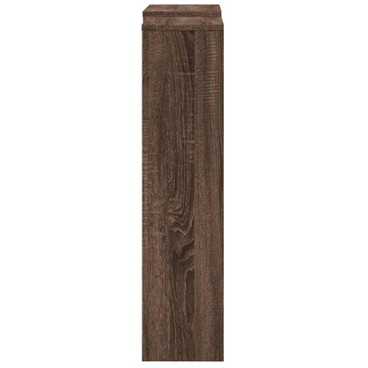 Radiator Cover Brown Oak 205 x 21.5 x 83.5 cm Engineered Wood