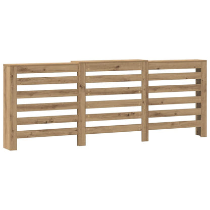 Radiator Cover Artisian Oak 205x21.5x83.5 cm Engineered Wood