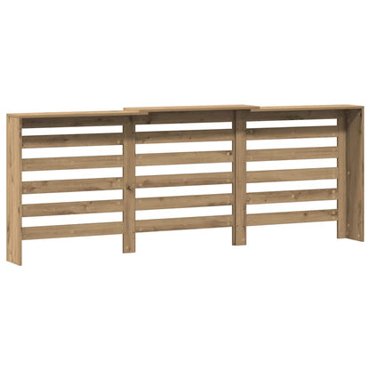 Radiator Cover Artisian Oak 205x21.5x83.5 cm Engineered Wood