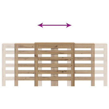 Radiator Cover Artisian Oak 205x21.5x83.5 cm Engineered Wood