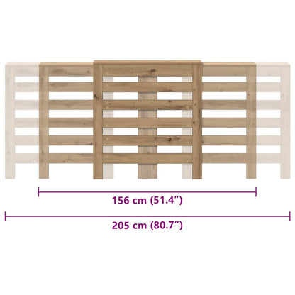 Radiator Cover Artisian Oak 205x21.5x83.5 cm Engineered Wood