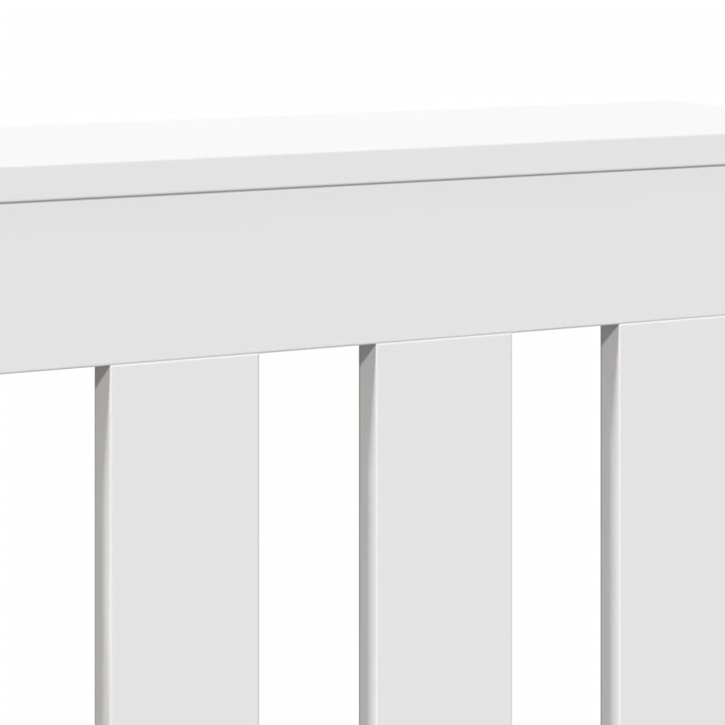 Radiator Cover White 78 x 20 x 82 cm Engineered Wood
