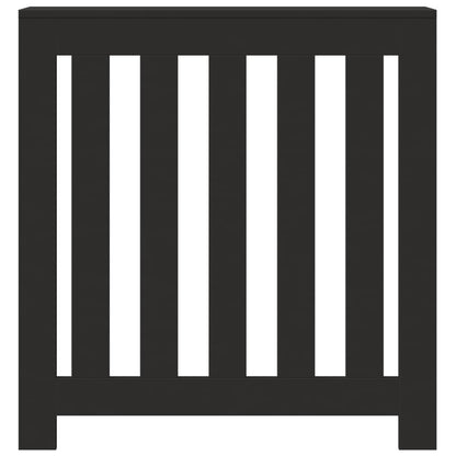 Radiator Cover Black 78 x 20 x 82 cm Engineered Wood
