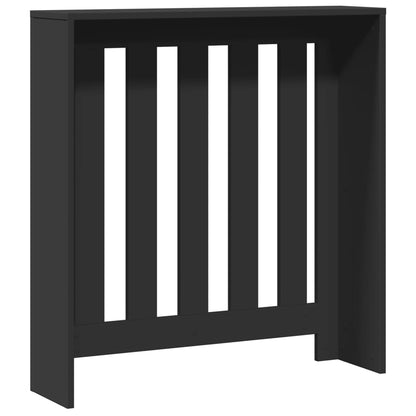 Radiator Cover Black 78 x 20 x 82 cm Engineered Wood