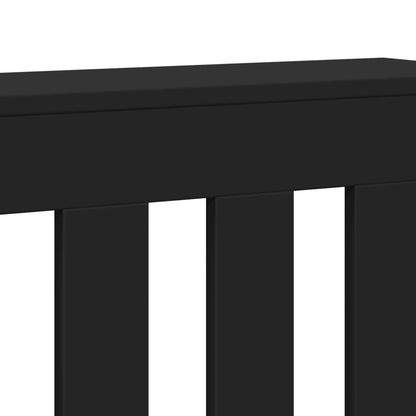 Radiator Cover Black 78 x 20 x 82 cm Engineered Wood