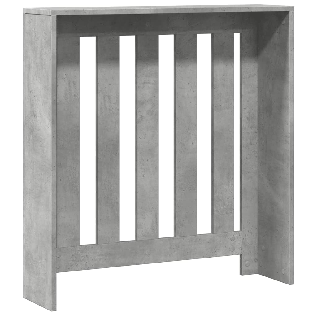 Radiator Cover Concrete Grey 78 x 20 x 82 cm Engineered Wood