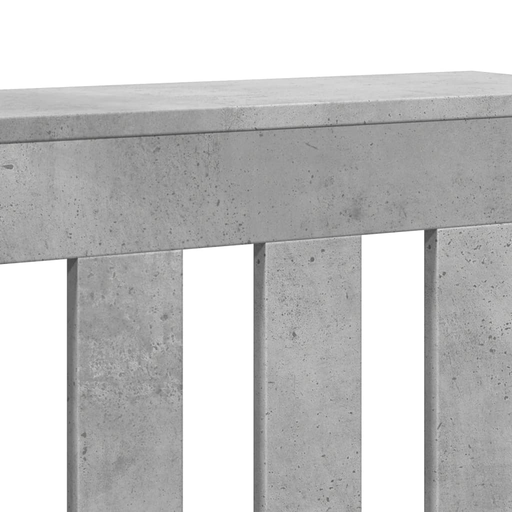 Radiator Cover Concrete Grey 78 x 20 x 82 cm Engineered Wood