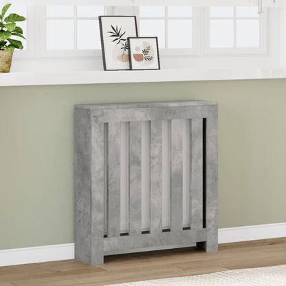 Radiator Cover Concrete Grey 78 x 20 x 82 cm Engineered Wood
