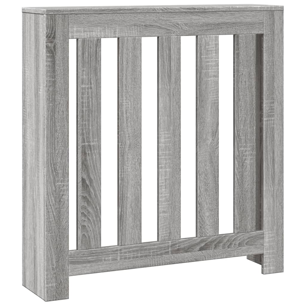 Radiator Cover Grey Sonoma 78 x 20 x 82 cm Engineered Wood