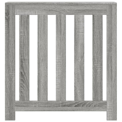 Radiator Cover Grey Sonoma 78 x 20 x 82 cm Engineered Wood