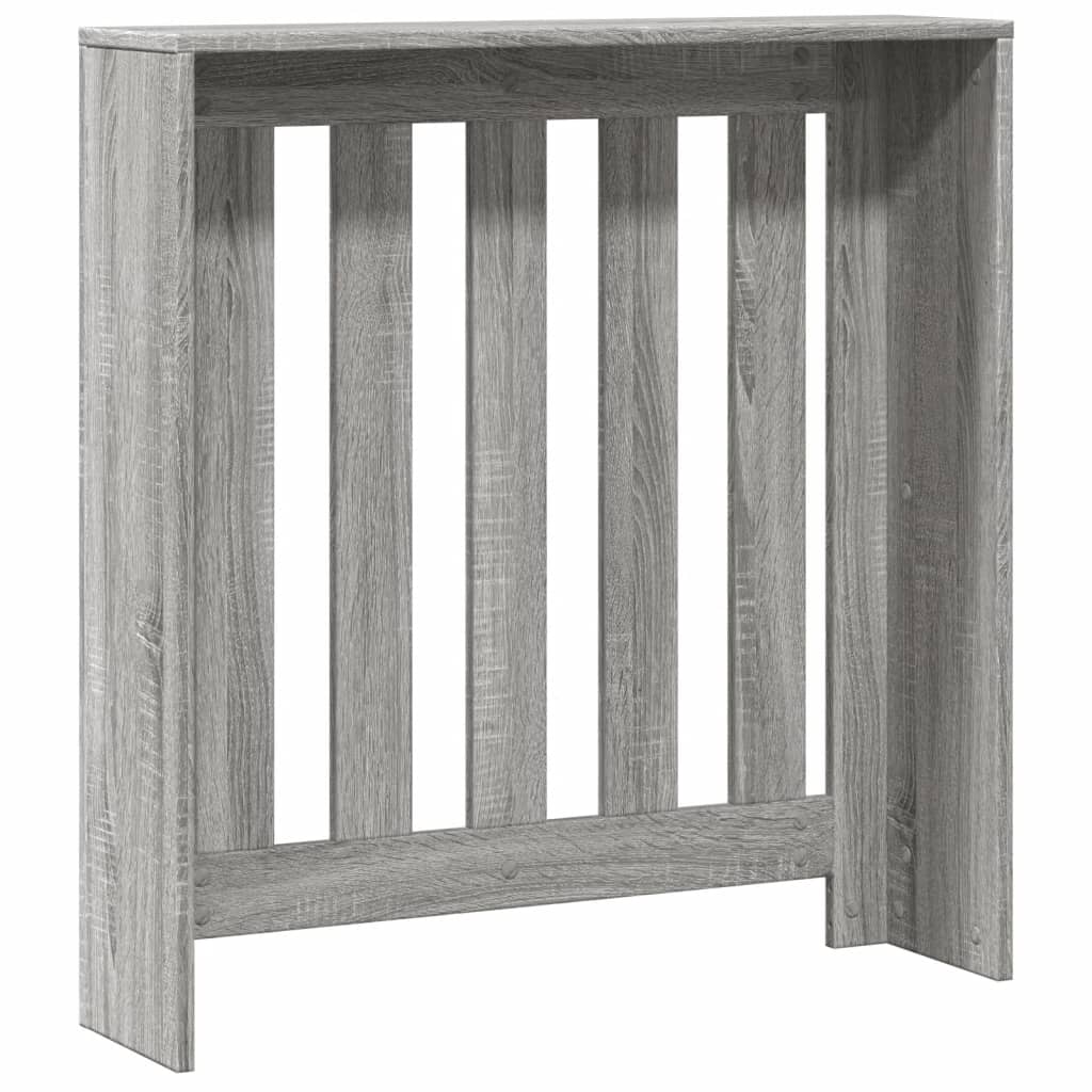 Radiator Cover Grey Sonoma 78 x 20 x 82 cm Engineered Wood