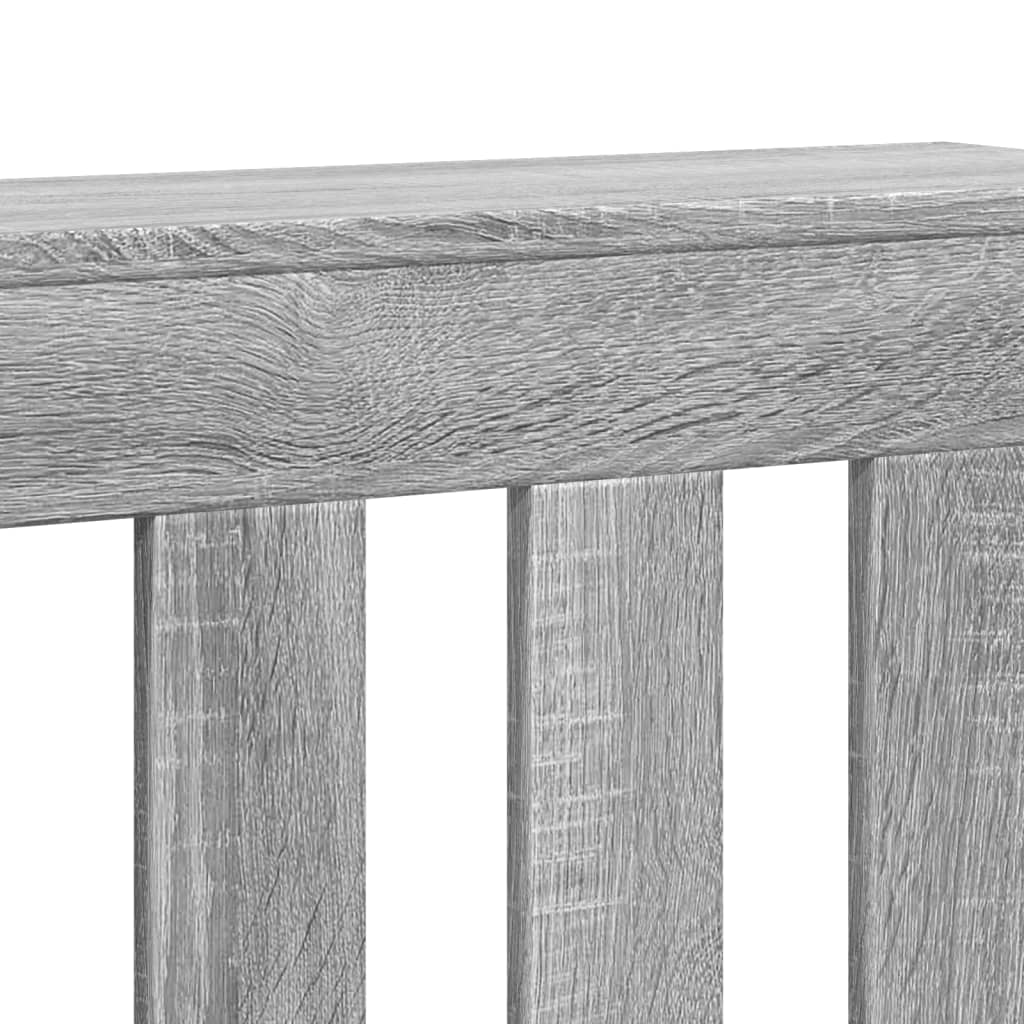 Radiator Cover Grey Sonoma 78 x 20 x 82 cm Engineered Wood