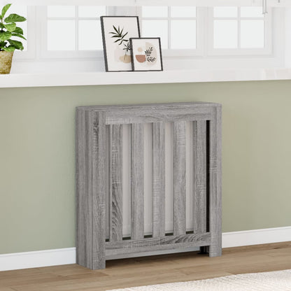 Radiator Cover Grey Sonoma 78 x 20 x 82 cm Engineered Wood
